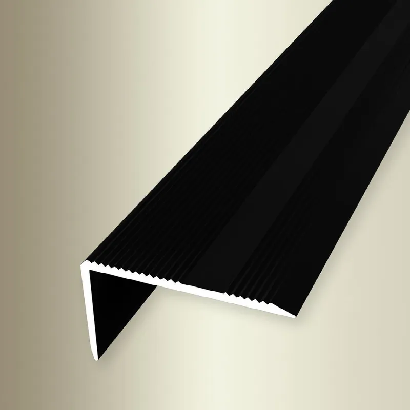 Nez de marche Largeur 40 mm H 0 - 22 mm Longueur 2500 mm Cornière escalier Strié Nouvel Arrivage