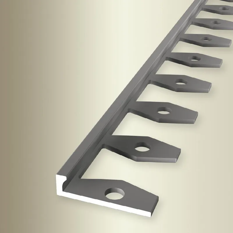 Profilé de finition Largeur 21 mm H 3 mm Longueur 2500 mm Aluminium Barre d‘arrêt Meilleur Prix