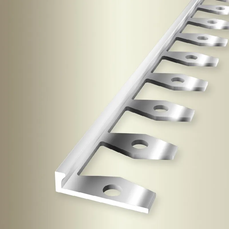 Profilé de finition Largeur 21 mm H 3 mm Longueur 2500 mm Aluminium Barre d‘arrêt Offre Exclusive