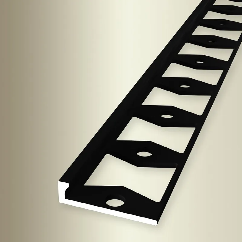 Dernière Chance Profilé de finition Largeur 21 mm Hauteur 4.5 mm Longueur 2500 mm Aluminium Barre d‘arrêt