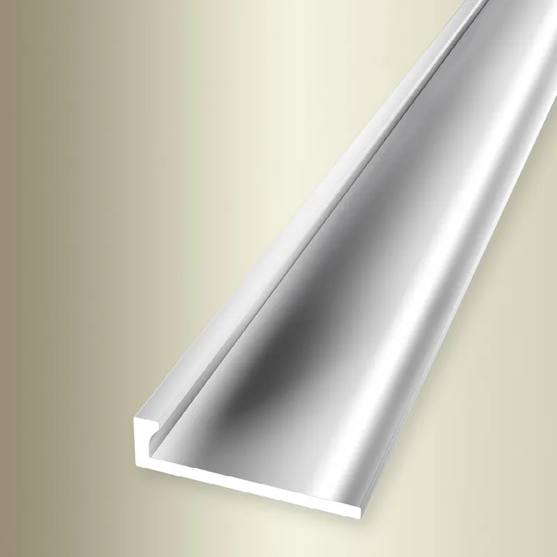 Pas Cher Profilé de finition Largeur 21 mm Hauteur 4.5 mm Longueur 2500 mm Aluminium Barre d‘arrêt