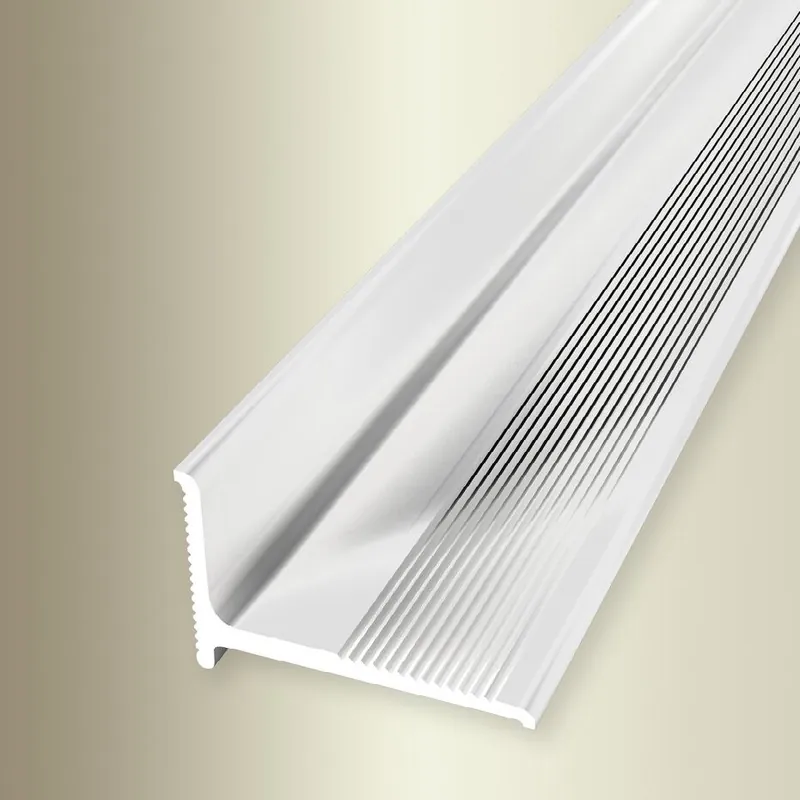 Profilé de finition 21 x 2 x 2000 mm Aluminium profilé de finition Strié Autoadhésif Jusqu'à Épuisement Des Stocks