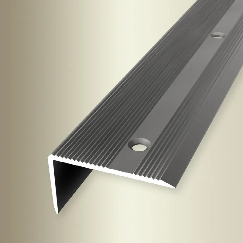 PROVISTON Nez de marche Largeur 40 mm Hauteur 0 - 22 mm Aluminium Strié Percé Livraison Express
