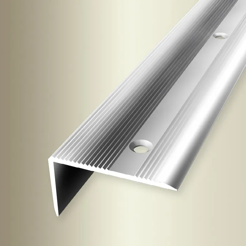 PROVISTON Nez de marche Largeur 40 mm Hauteur 0 - 22 mm Aluminium Strié Percé Prix Bas