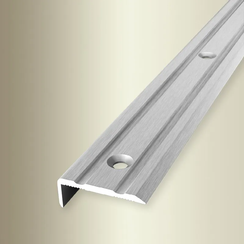 Nez de marche Largeur 24.5 mm H 0 - 7 mm Longueur 1000 mm Cornière escalier anodisé Commander Maintenant
