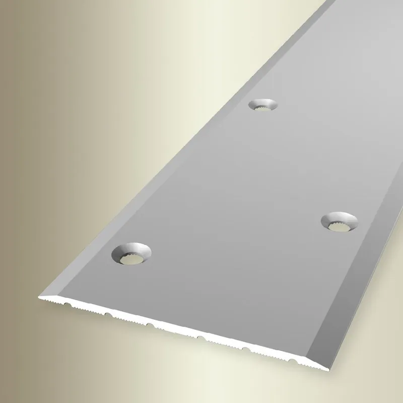 PROVISTON Barre de seuil Largeur 80 mm H 0 - 99 mm Aluminium Lisse À visser en décalé Retour Gratuit