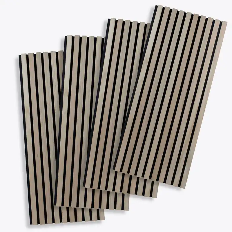 PROVISTON Panneau acoustique Lot de 4 - 1200 x 600 x 21 mm chêne naturel MDF plaqué Vente Flash