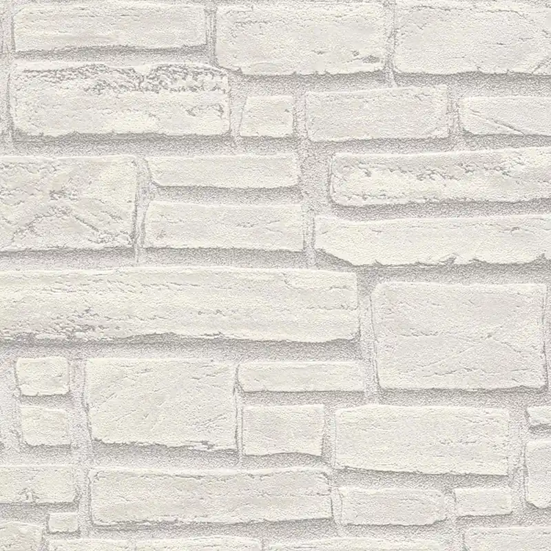Papier peint intissés 662316 Blanc pierre béton Elements II A.S. Creation Bon Plan