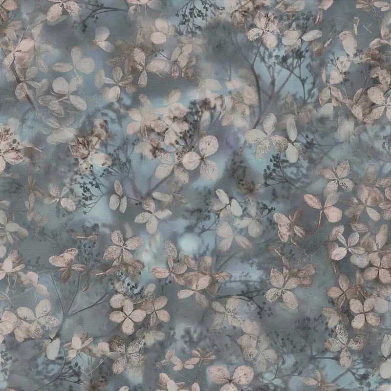 Papier peint intissés 1041508 Bleu fleurs floral Play of light Erismann Nouvelle Collection