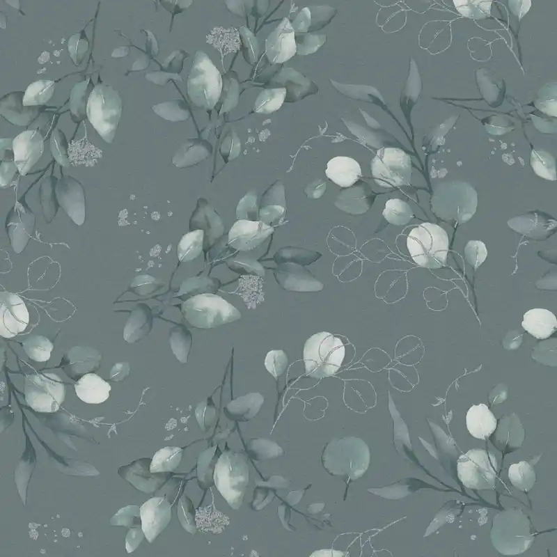 Papier peint intissé 397683 vert fleurs floral Pure Elegance A.S. Creation Prix Choc
