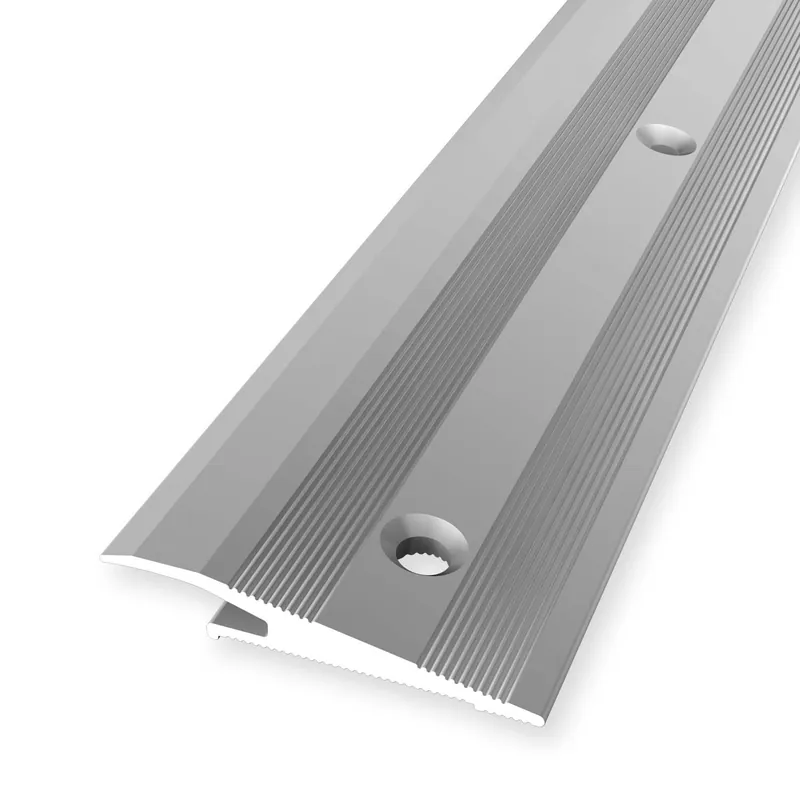 Prix Bas Profilé de rattrapage 6.3 x 38 x 2700 mm Aluminium Barre de seuil de rattrapage striée Küberit