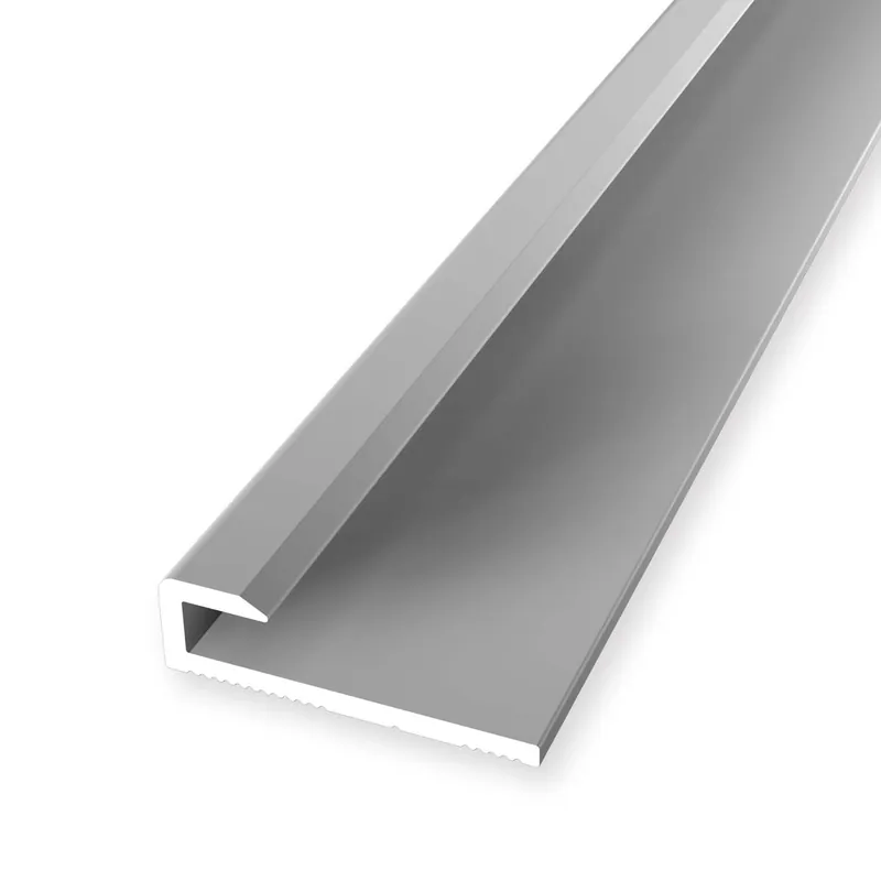 Dernier Modèle Profilé de finition 6 x 21 x 2600 mm Aluminium Profilé de finition Lisse Argent Küberit