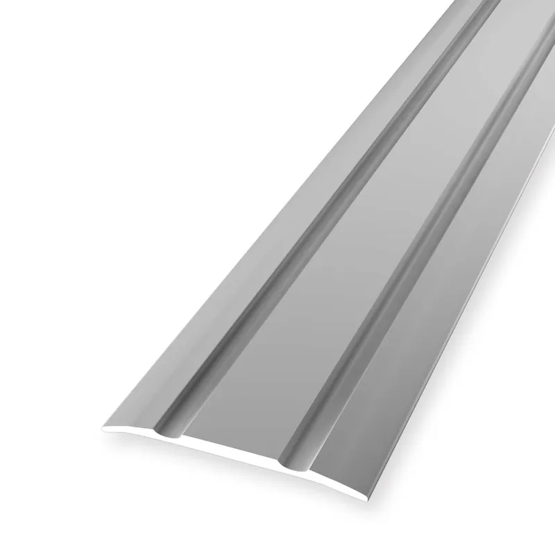 Réduction Profilé de transition 3 x 30 x 2700 mm Aluminium Barre de seuil striée Argent Küberit