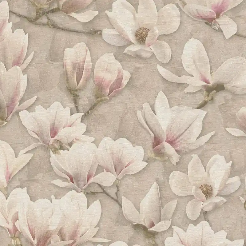 Papier peint intissé 396101 marron fuchsia fleurs floral PintWalls II A.S. Creation Bon Marché