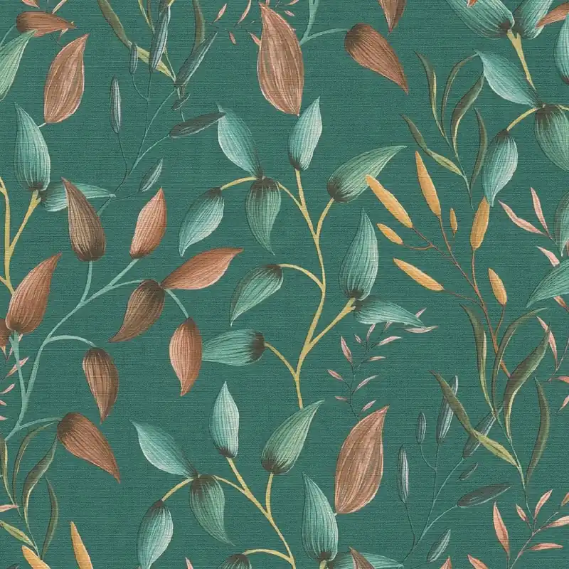 Satisfait Ou Remboursé Papier peint intissé 397454 vert turquoise arbres feuilles PintWalls II A.S. Creation