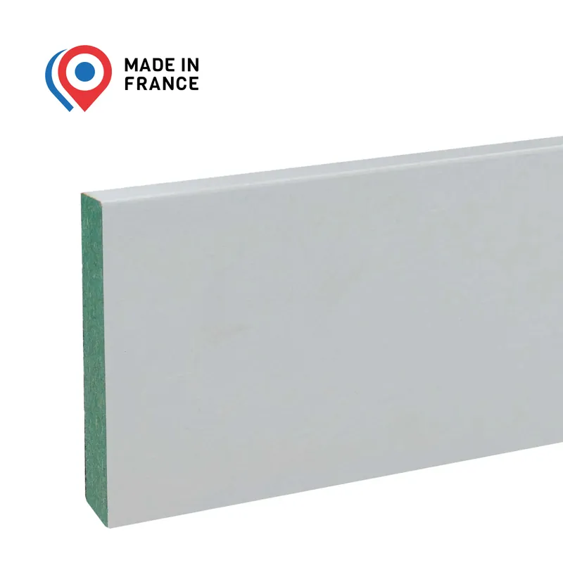 PROVISTON Plinthe 10 x 70 x 2440 mm MDF Hydro Prépeint Plinthe carré lot de 10 Quantité Limitée