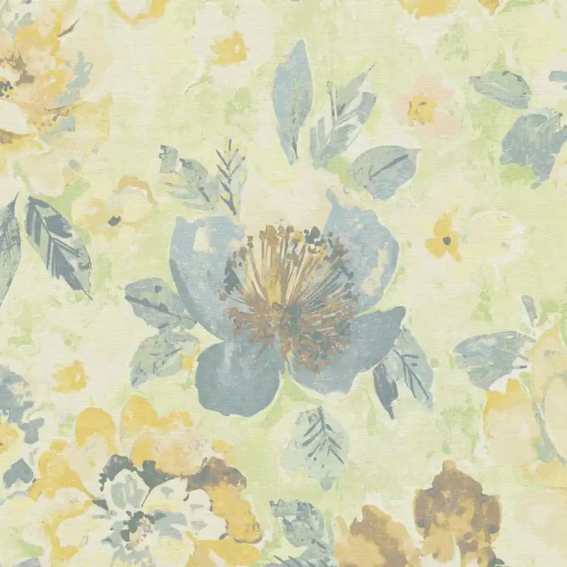 Expédié Aujourd'hui Papier peint intissé 396073 coloré vert Gelb jaune fleurs floral Aquarell Dreams A.S. Creation
