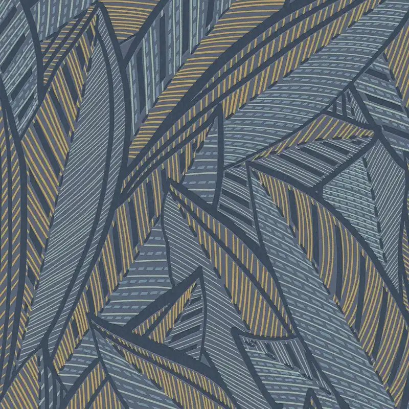 Retour Gratuit Papier peint intissé 399335 bleu vert Gelb jaune fleurs floral French Affair A.S. Creation