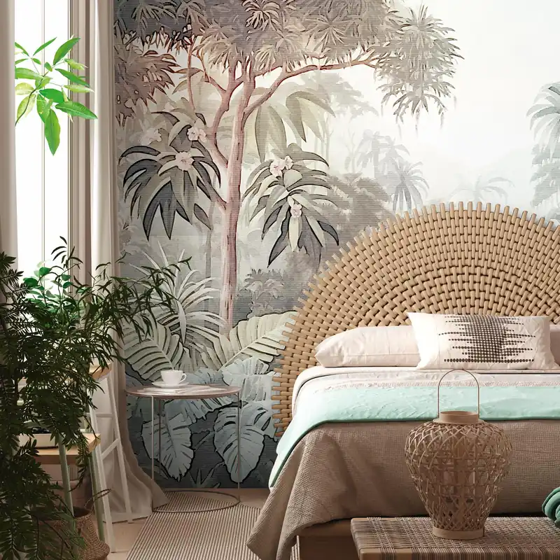 A.S. Creation Papiers peints photo The Wall III 399011 Un motif par rouleau Jungle botanique Marron Offre Exclusive