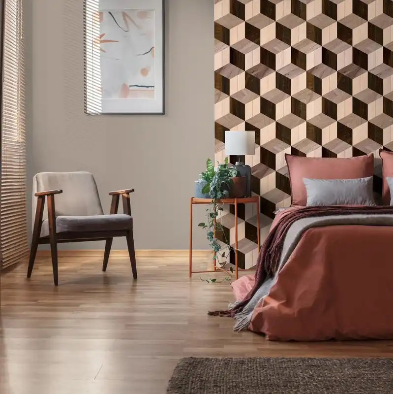 Produit De Marque A.S. Creation Papiers peints photo The Wall III 398331 Un motif par rouleau 3D Marron Beige