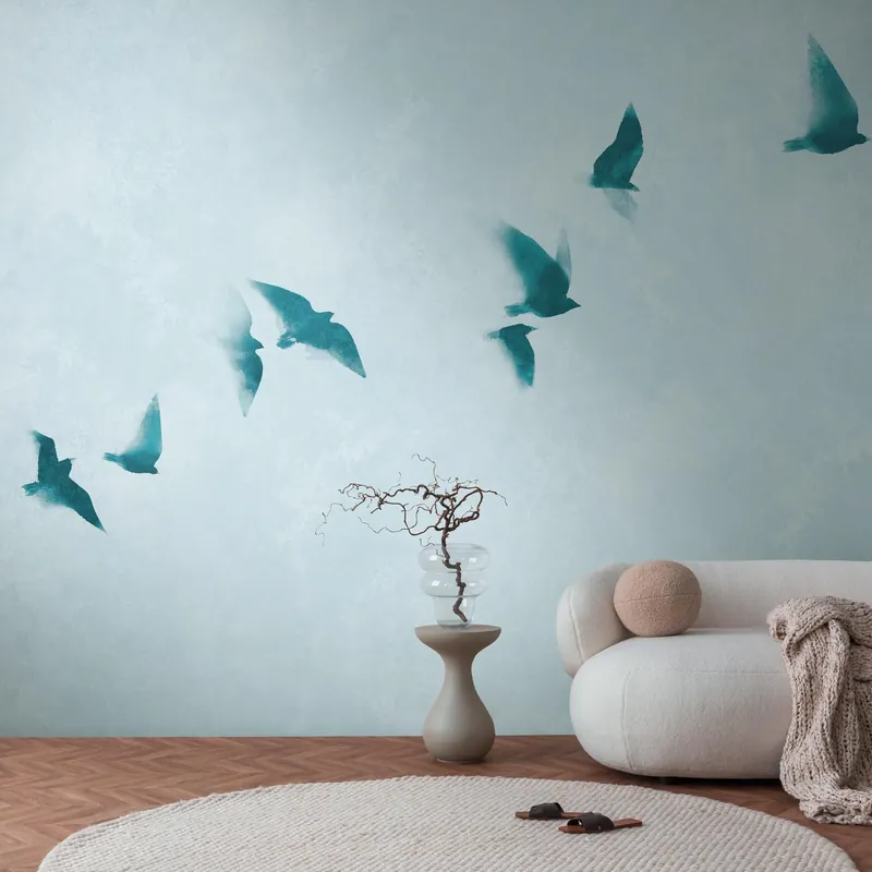 Petit Prix A.S. Creation Papiers peints photo The Wall III 399231 Un motif par rouleau Animaux Bleu