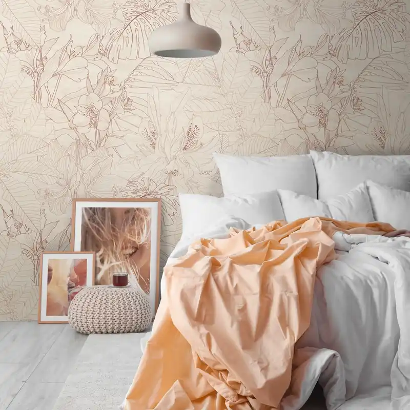 Prix Cassé A.S. Creation Papiers peints photo The Wall III 398861 Un motif par rouleau Fleurs de Floral Crème