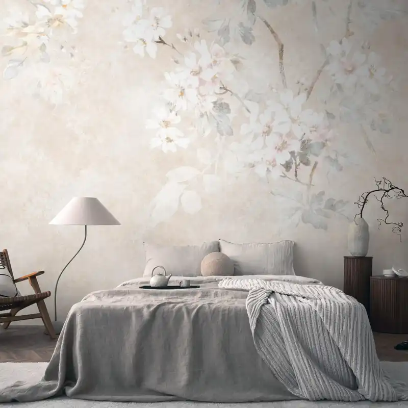 A.S. Creation Papiers peints photo The Wall III 399191 Un motif par rouleau Fleurs de Floral Crème Prix Bas