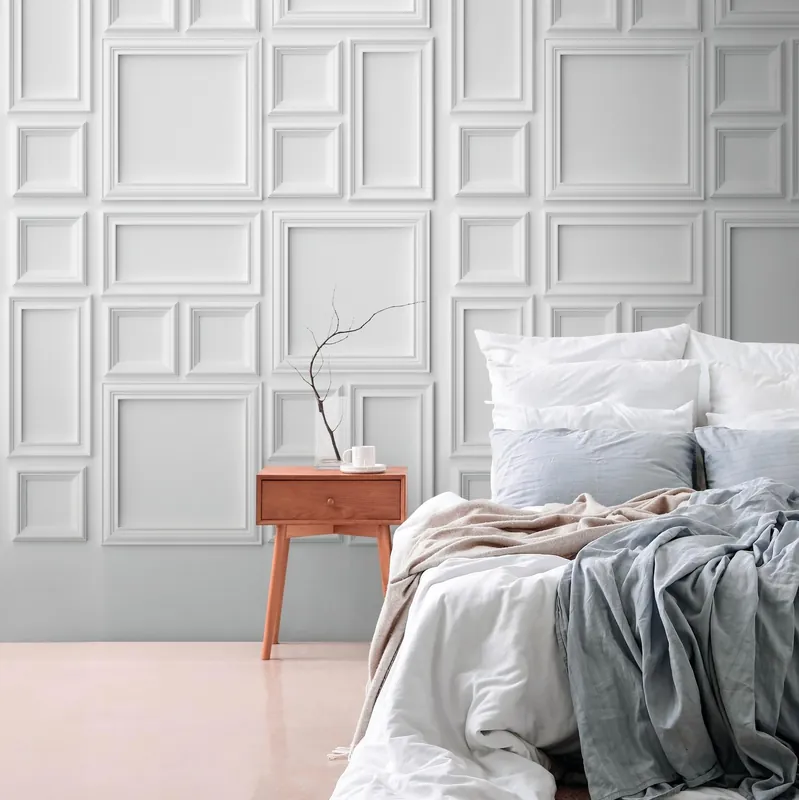 A.S. Creation Papiers peints photo The Wall III 398211 Un motif par rouleau Moderne Blanc Gris Réduction
