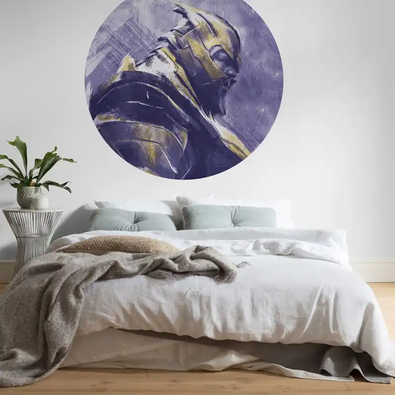 Komar Papier Peint Photo Marvel Avengers Painting Thanos 125 x 125 cm Autocollant Intissé Acheter Direct