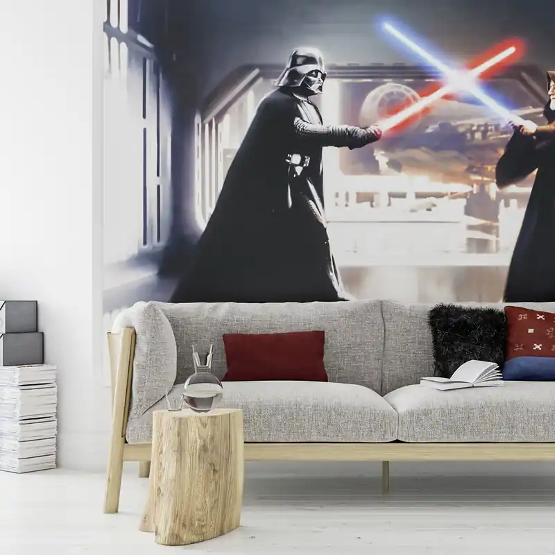 Komar Papier Peint numérique Photo Star Wars Dark Vador Obi-Wan 200 x 300 cm Intissé Offre Spéciale
