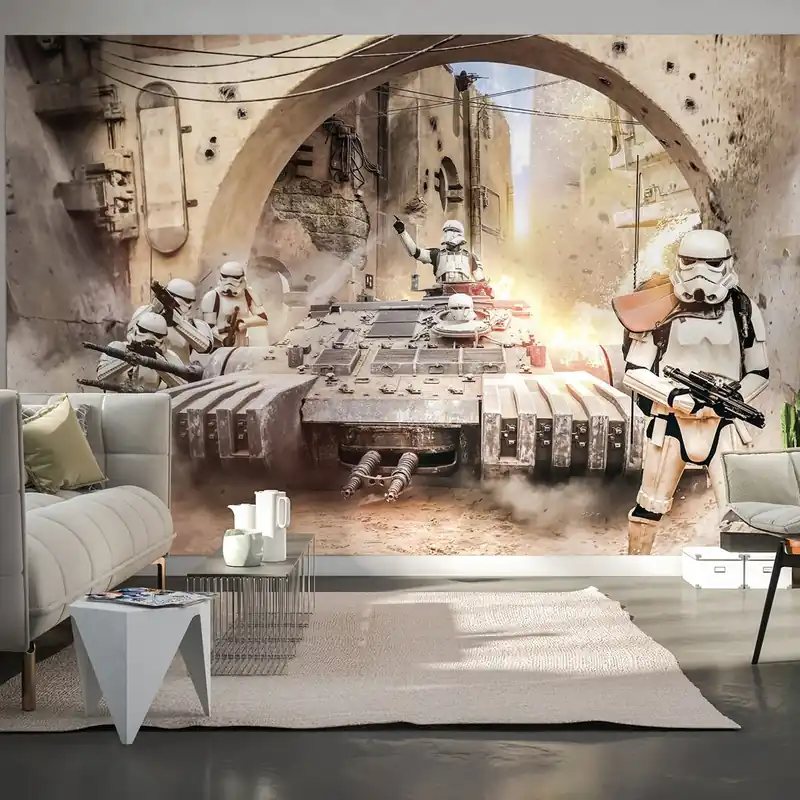 Offre Spéciale Komar Papier Peint Photo Star Wars Tanktrooper 250 x 400 cm Intissé Tank combat Jedha