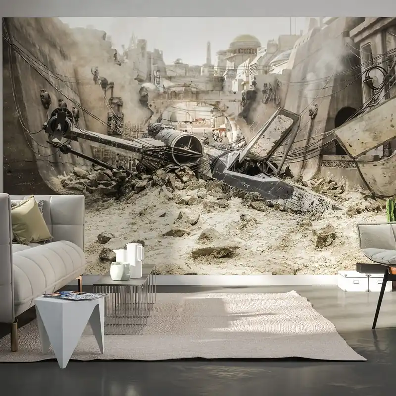Paiement Sécurisé Komar Papier Peint Photo Star Wars X-Wing 250 x 400 cm Intissé Jedha Vaisseau spatial