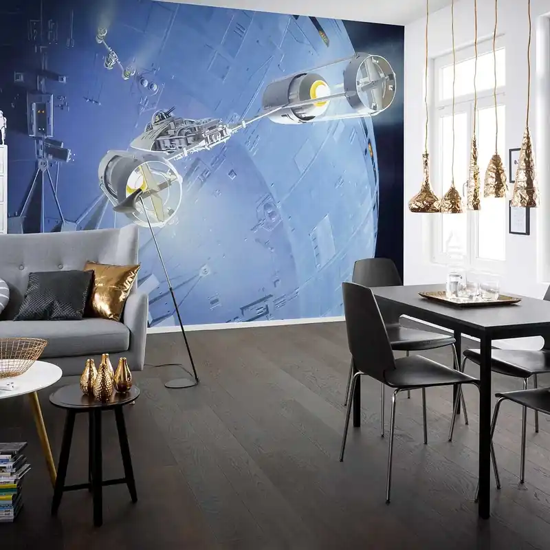 Offre Exclusive Komar Papier Peint numérique Photo Star Wars Étoile de Mort 250 x 500 cm Intissé