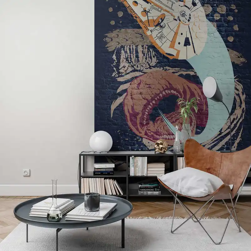 Komar Papier Peint Photo Star Wars Concrete Ver des astéroïdes 280 x 200 cm Intissé Achetez Aujourd'hui
