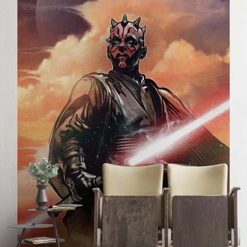 Vente Flash Komar Papier Peint Photo Star Wars Darth Sabre laser Double face Sith Lord 280 x 200 cm Intissé