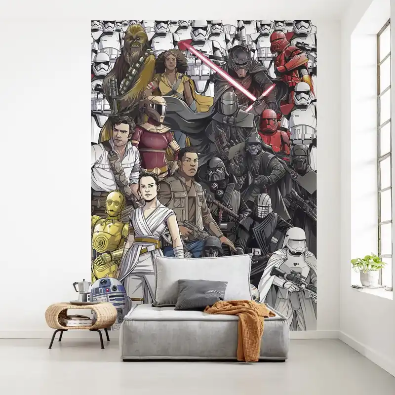 Komar Papier Peint Photo sur Intissé Star Wars Retro BD 280 x 200 cm L‘ascension de Skywalker Seulement Aujourd'hui