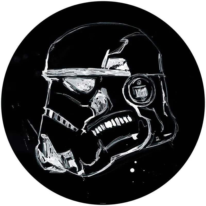 Certifié Komar Papier Peint numérique Photo Intissé Star Wars Stormtrooper Clone 125 x 125 cm Sticker géant