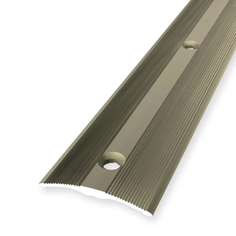 Profilé de transition 4 x 33 mm en aluminium Barre de seuil striée Différentes longueurs Küberit Vente Flash