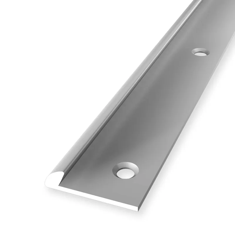 Satisfait Ou Remboursé Profilé de finition 4 x 18 x 2500 mm Aluminium Profilé d‘arrêt Lisse trous de vis fraisés Küberit