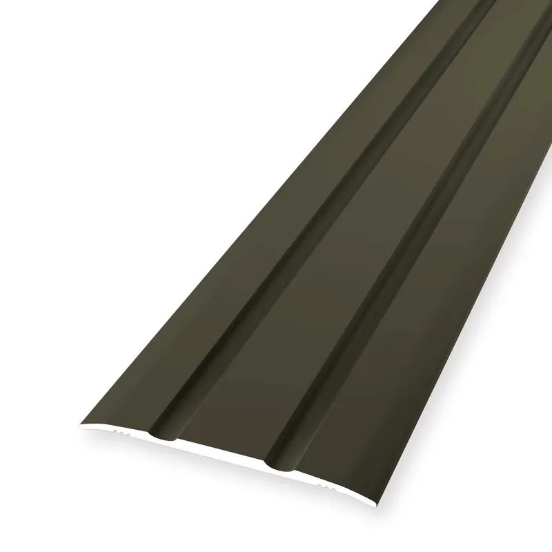 Marque Profilé de transition 2.5 x 38 mm Aluminium Barre de seuil striée différentes longueurs Küberit