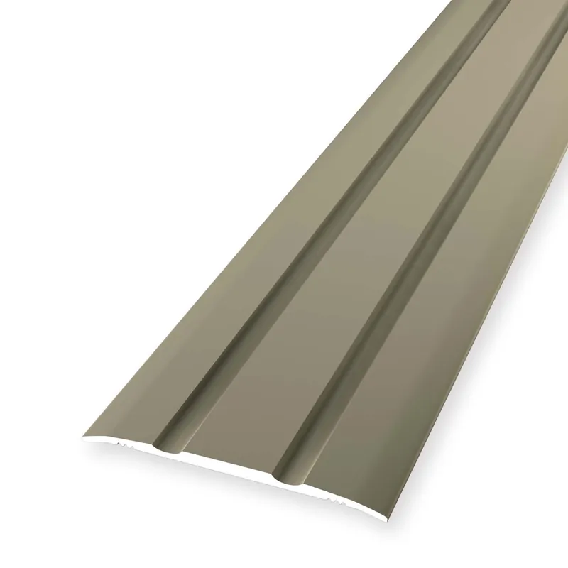 Expédié Aujourd'hui Profilé de transition 2.5 x 38 mm Aluminium Barre de seuil striée différentes longueurs Küberit