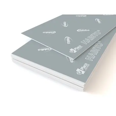 Achat Immédiat Plaque de plâtre Habito® Hydro 13 - long. 2,60m x larg. 1,20m