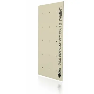 Nouvel Arrivage Plaque de plâtre Placoplatre® BA13 NF - long. 2,00m x larg. 1,20m