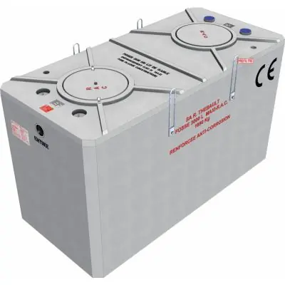 Expédition Rapide FOSSE SEPTIQUE 3000 L T.EAUX BETON
