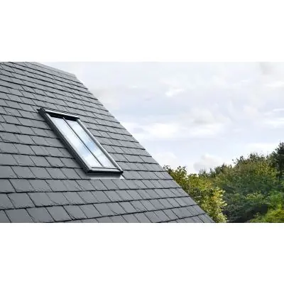 Raccord sur toiture EDL UK04 0000 pour ardoises - pose tranditionnelle - larg. 134cm x haut. 98cm Gris Prix Cassé