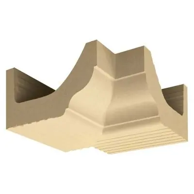 Corniche doucine sans joint ang. int. rentr. 10x10x20cm ton pierre Prix Cassé