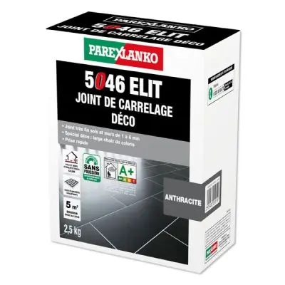 Joint carrelage PAREXLANKO 5056 Prolijoint Design - Ciment 2,5 kg Haute Qualité