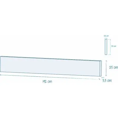 Panneau clôture 192x50x3,3 Béton Gris Satisfait Ou Remboursé