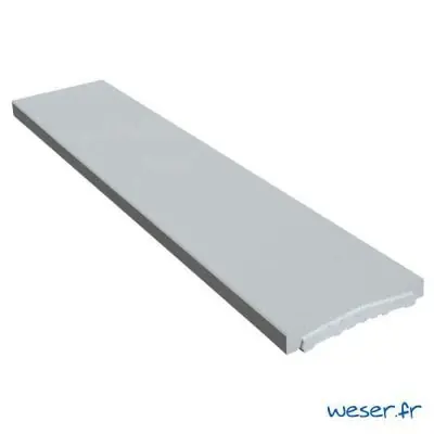Chaperon de mur optipose plat - 99x25 gris Authentique