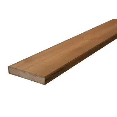 Lame terrasse pin lisse 27x145 - 5,10m marron Nouveauté